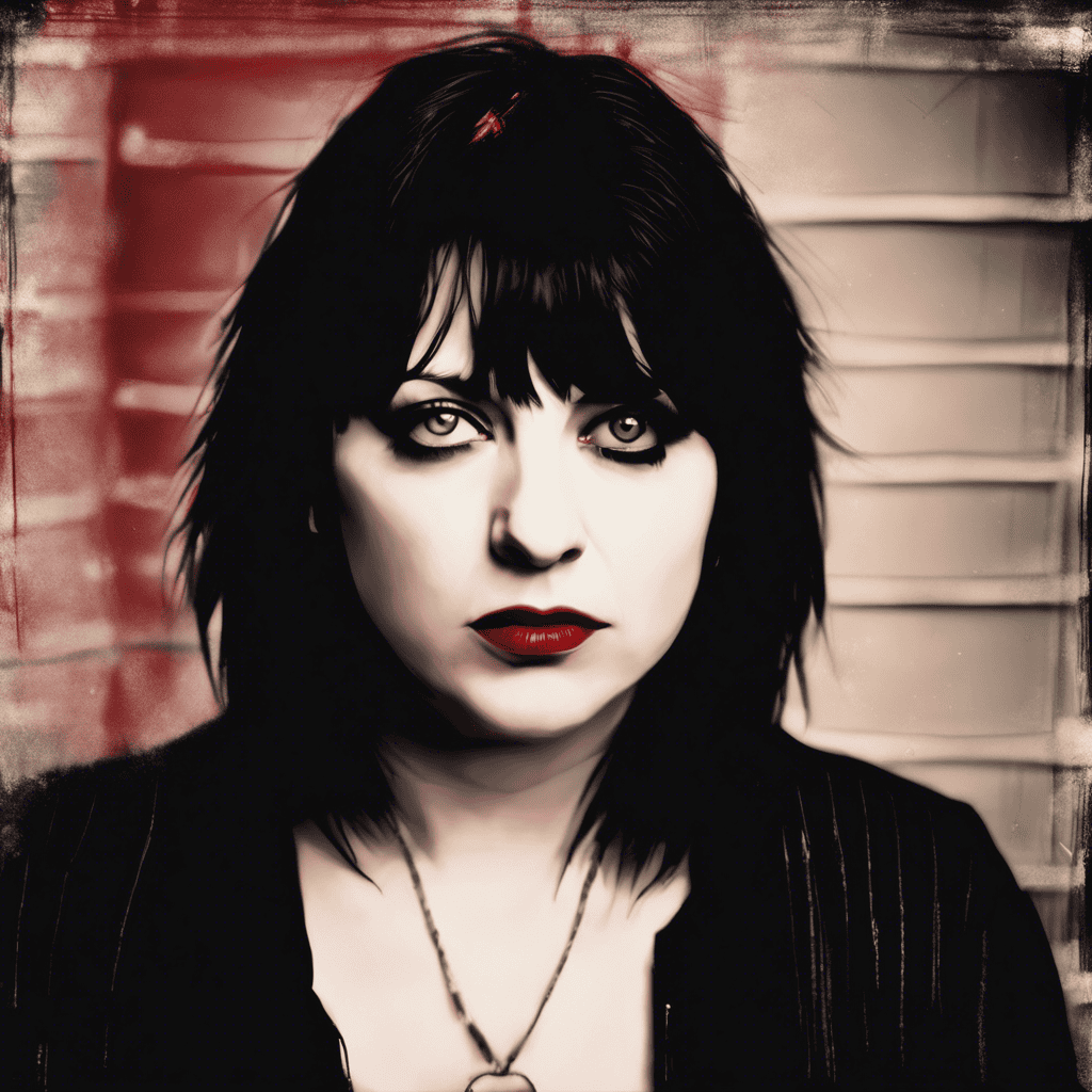 Lydia lynch rock, punk, goth icon, in black